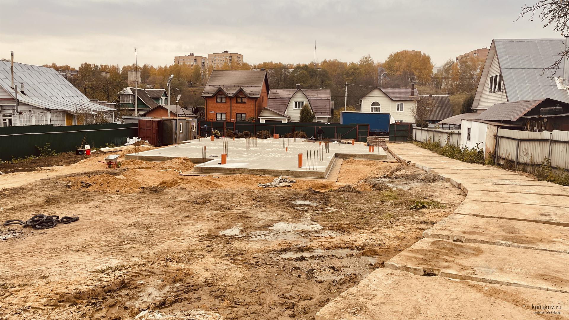 Фундаментная плита дома