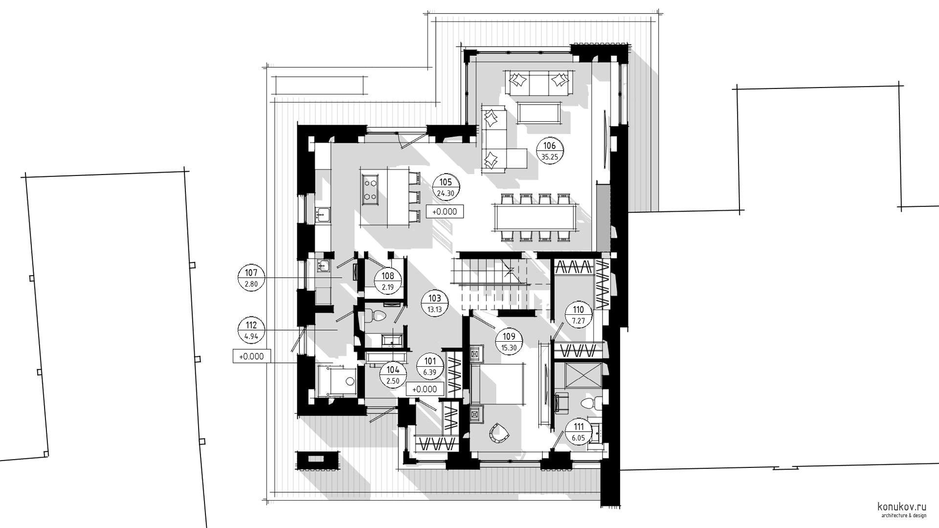 План 1 эт. 1 эт.
