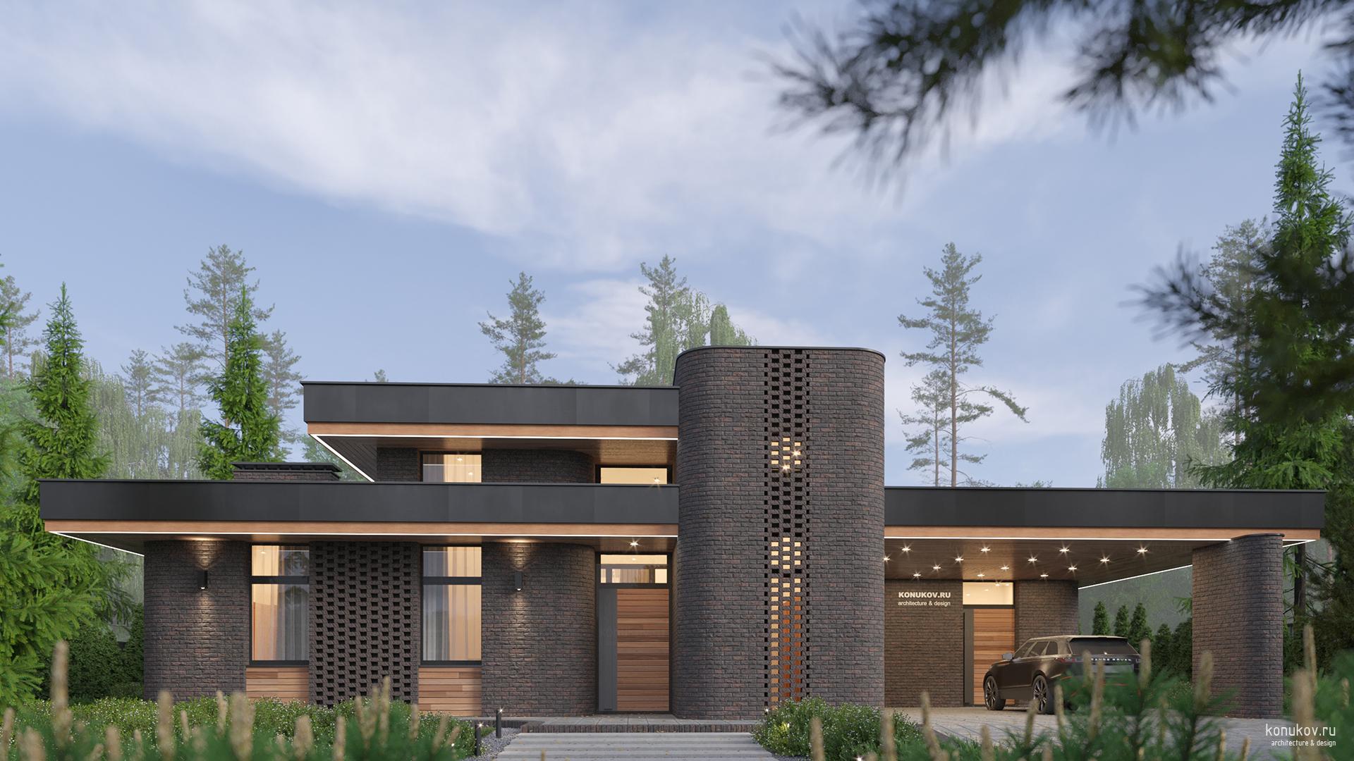 Небольшой дом со спортзалом и сауной