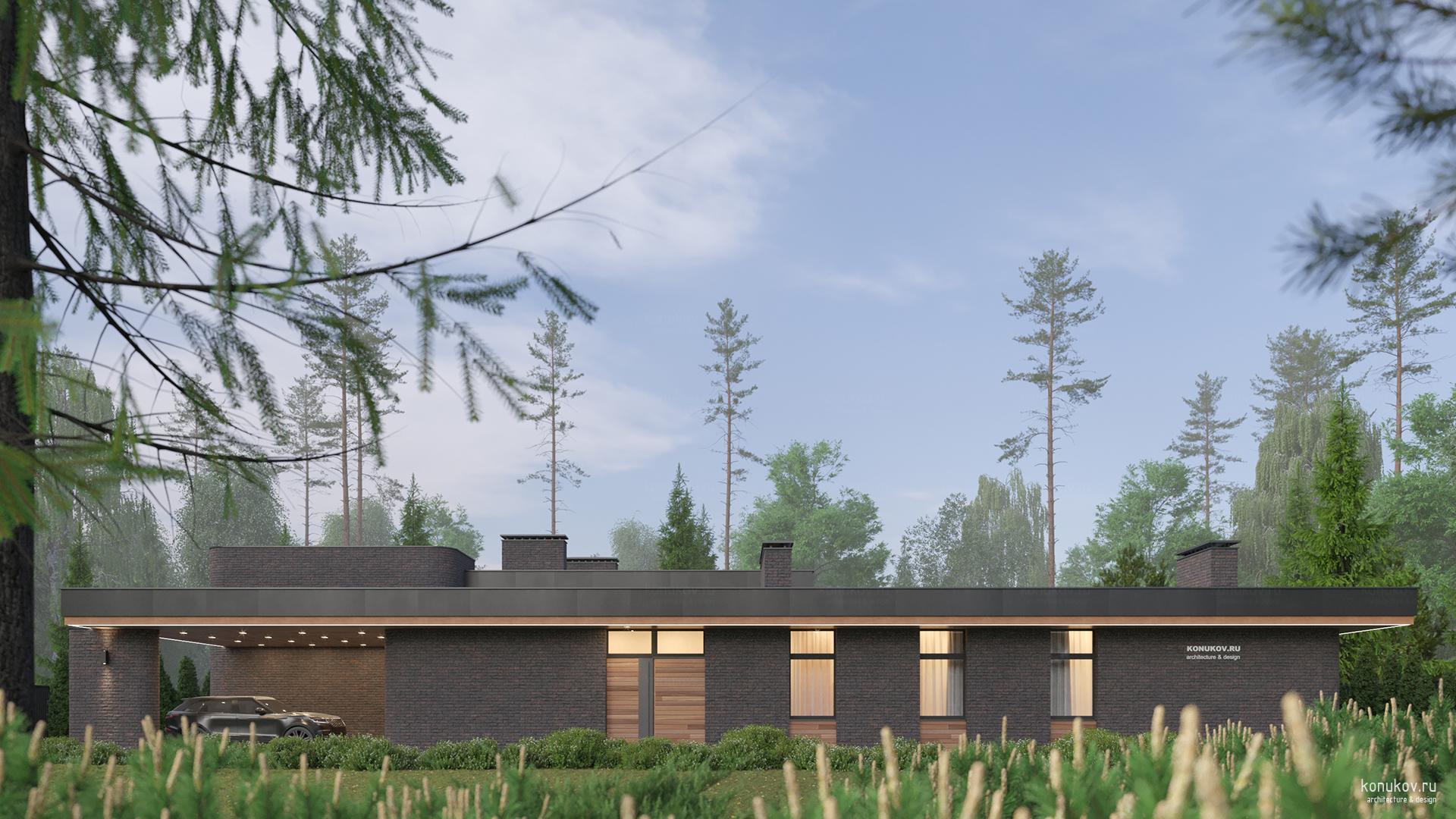 Небольшой дом со спортзалом и сауной