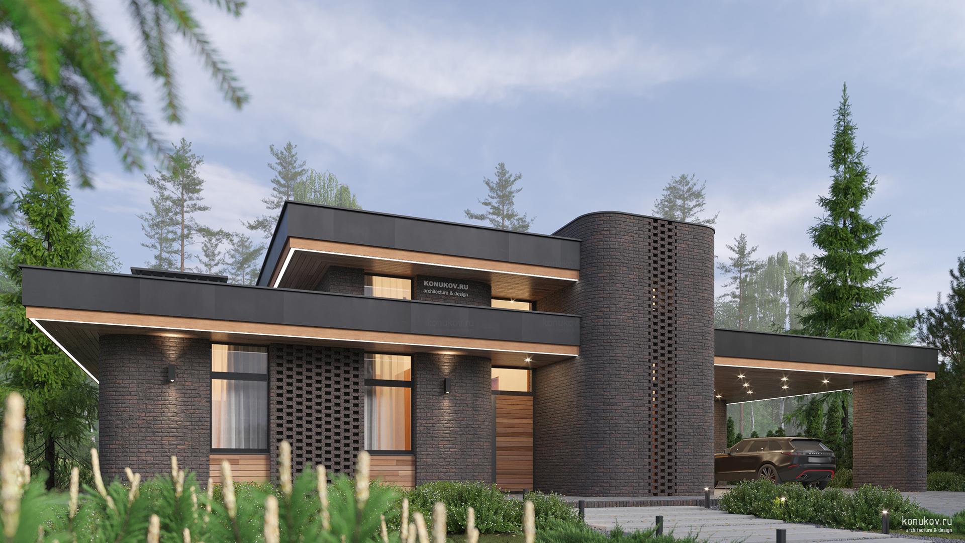 Небольшой дом со спортзалом и сауной