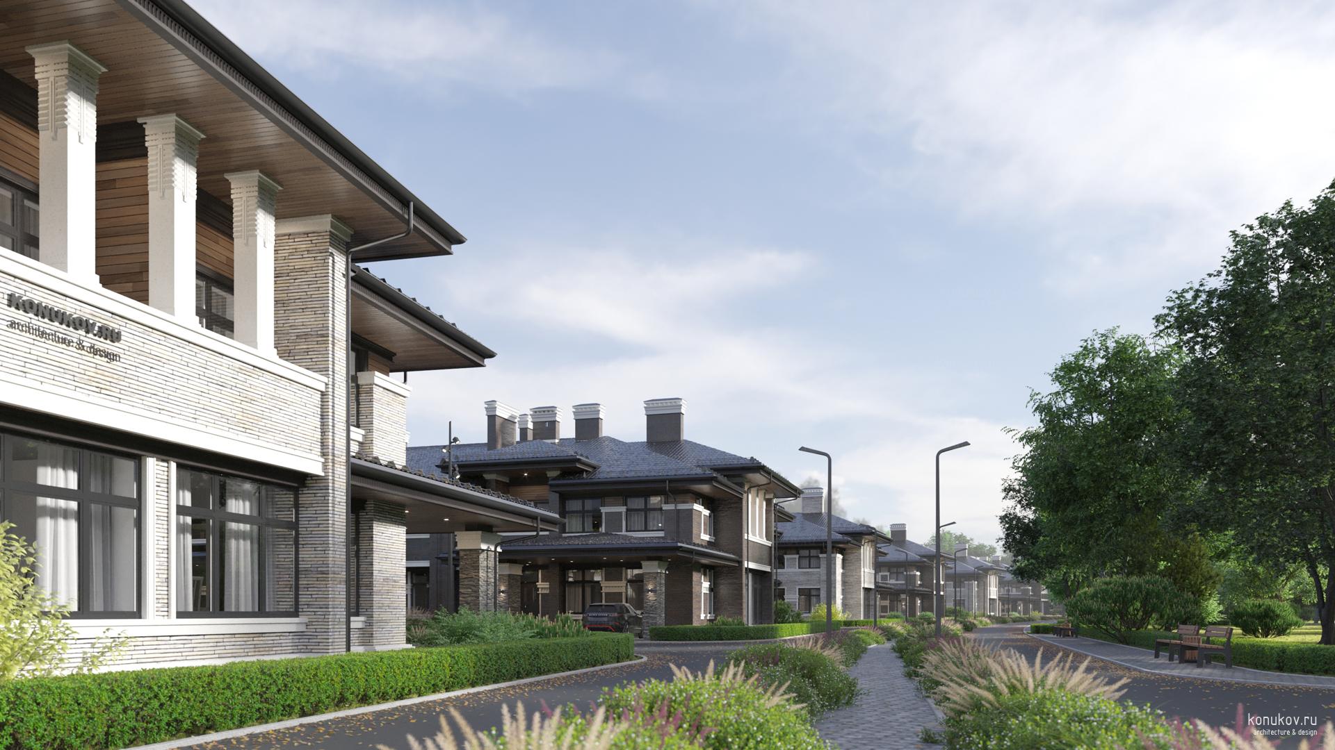 Блокированные дома. Генплан и таунхаусы на Новой Риге