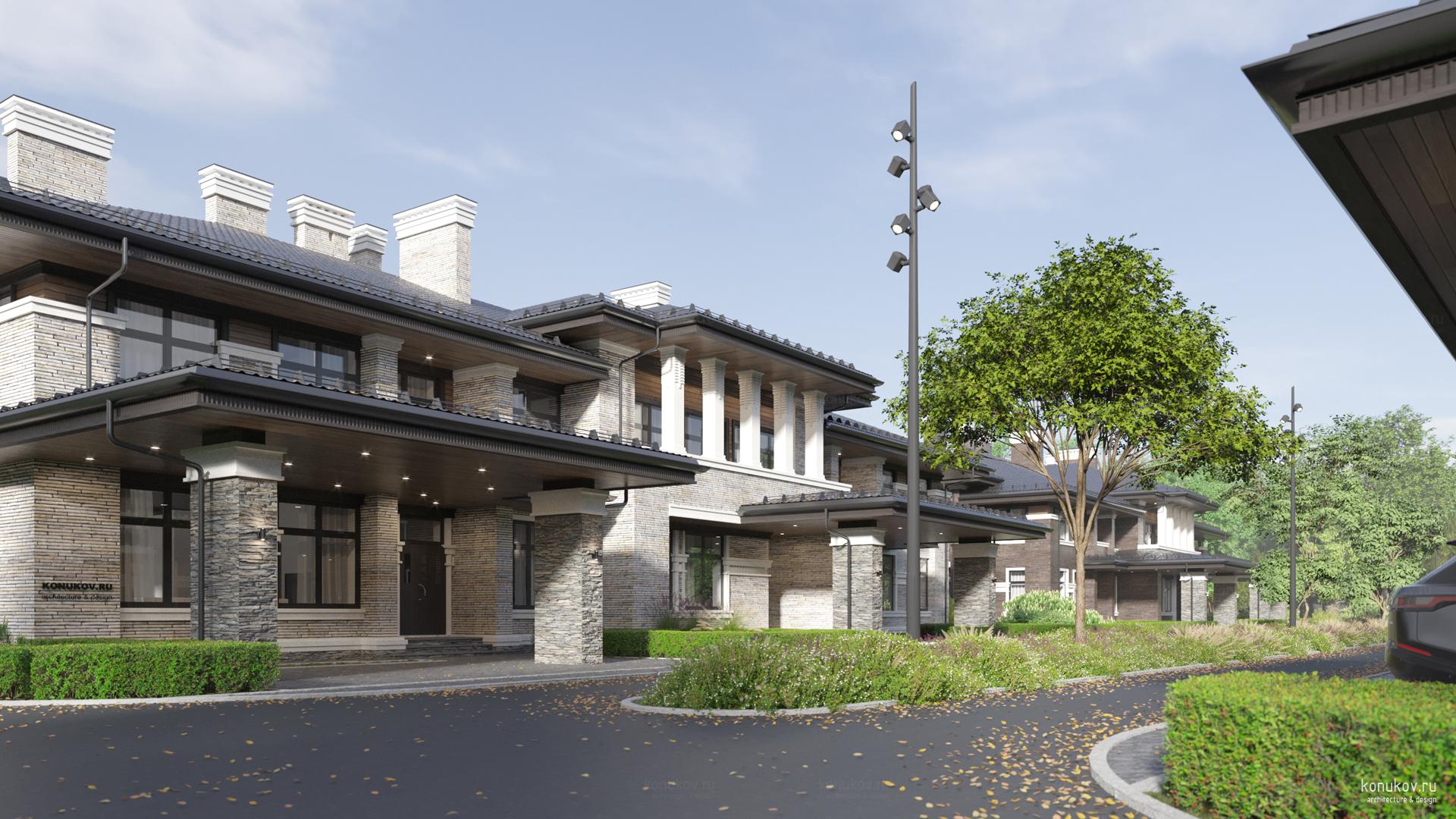 Блокированные дома. Генплан и таунхаусы на Новой Риге