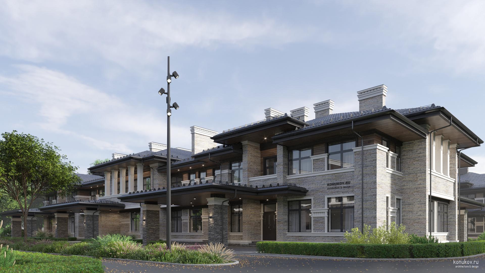 Блокированные дома. Генплан и таунхаусы на Новой Риге