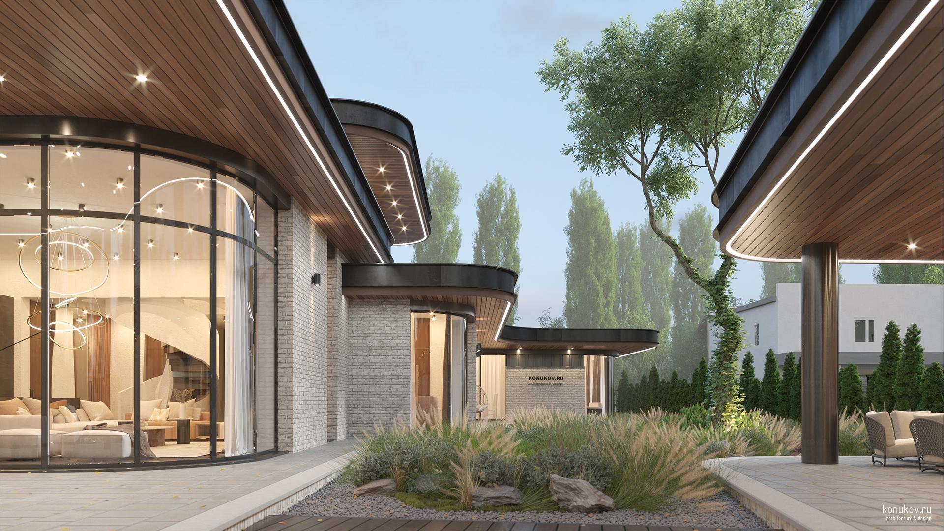 Комплексное освоение участка. 2 этажный дом, гостевой дом, cпа и бассейн