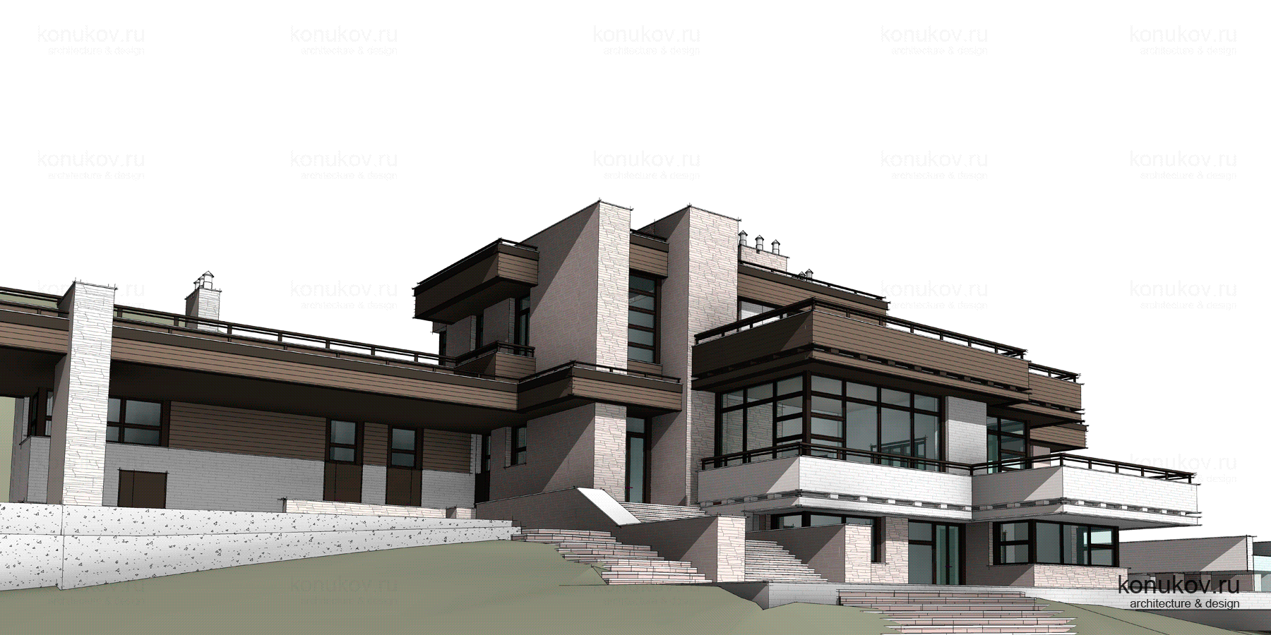 Дом на склоне в Нижнем Новгороде