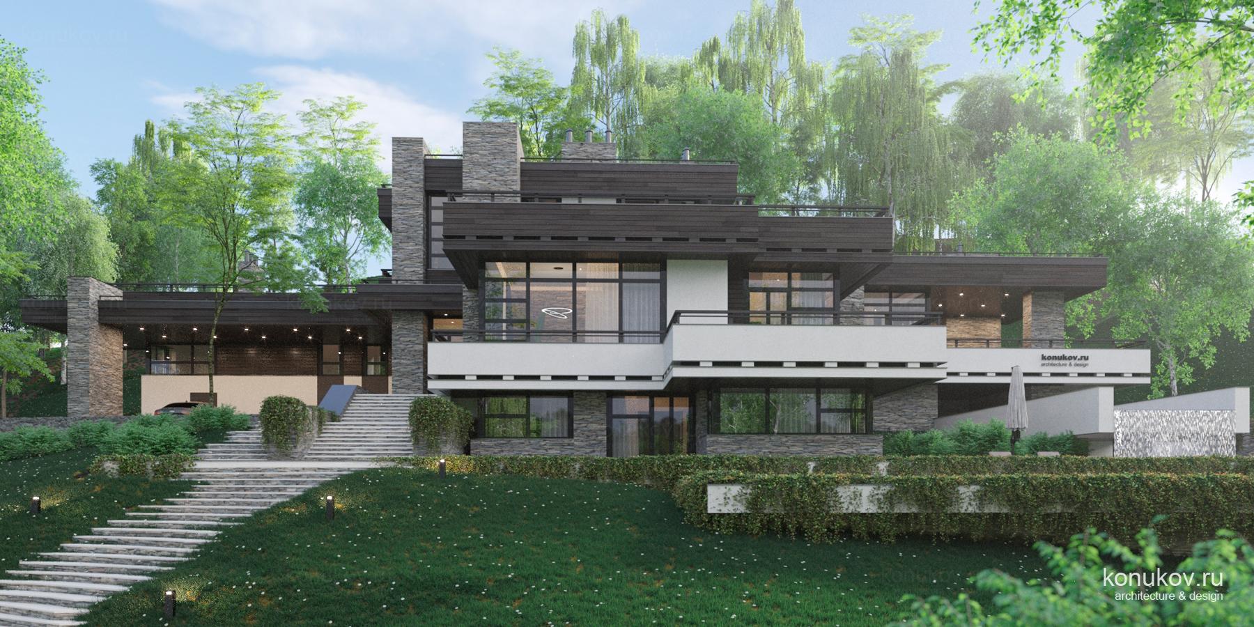 Дом на склоне в Нижнем Новгороде