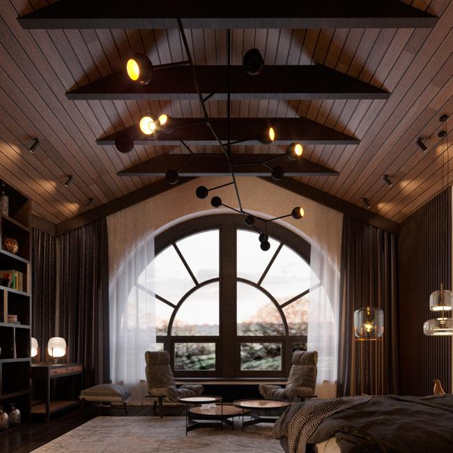 Мастер спальня и кабинет