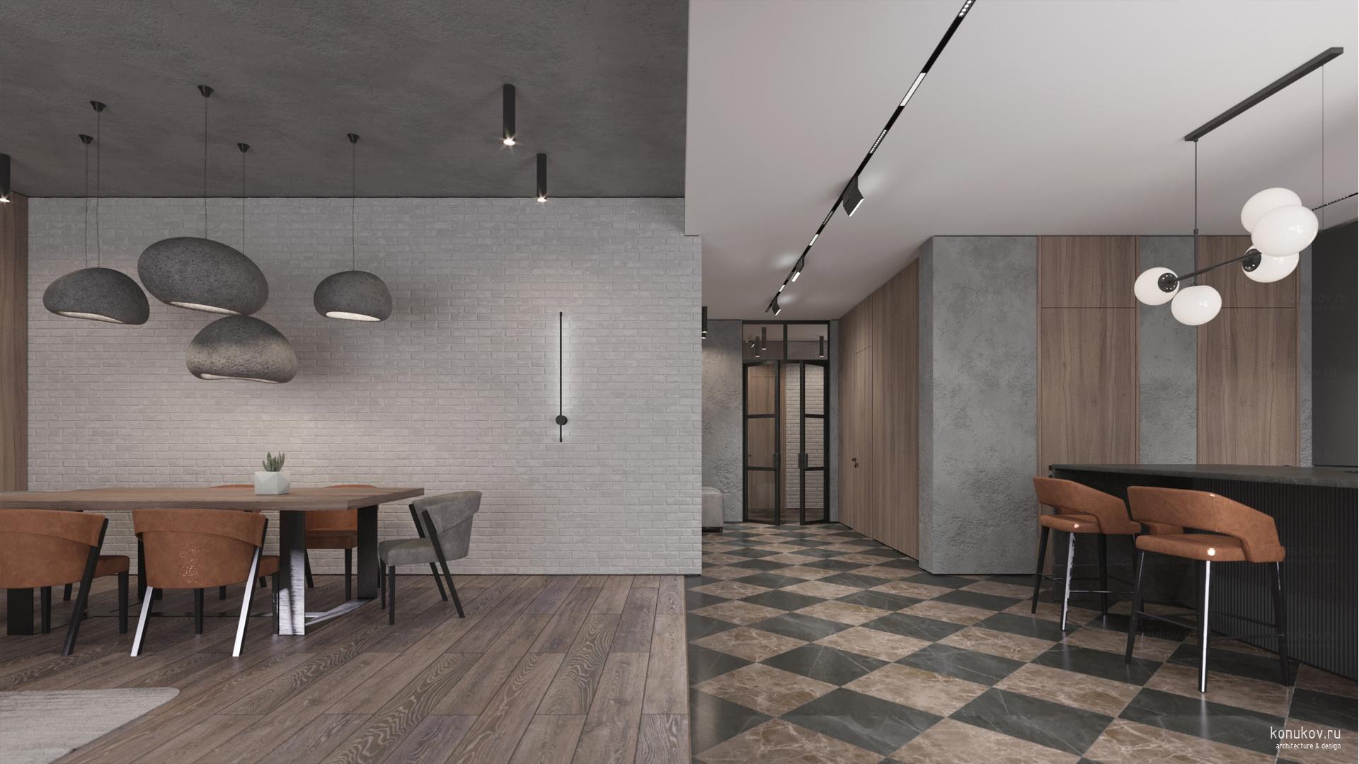 Вид в сторону холла