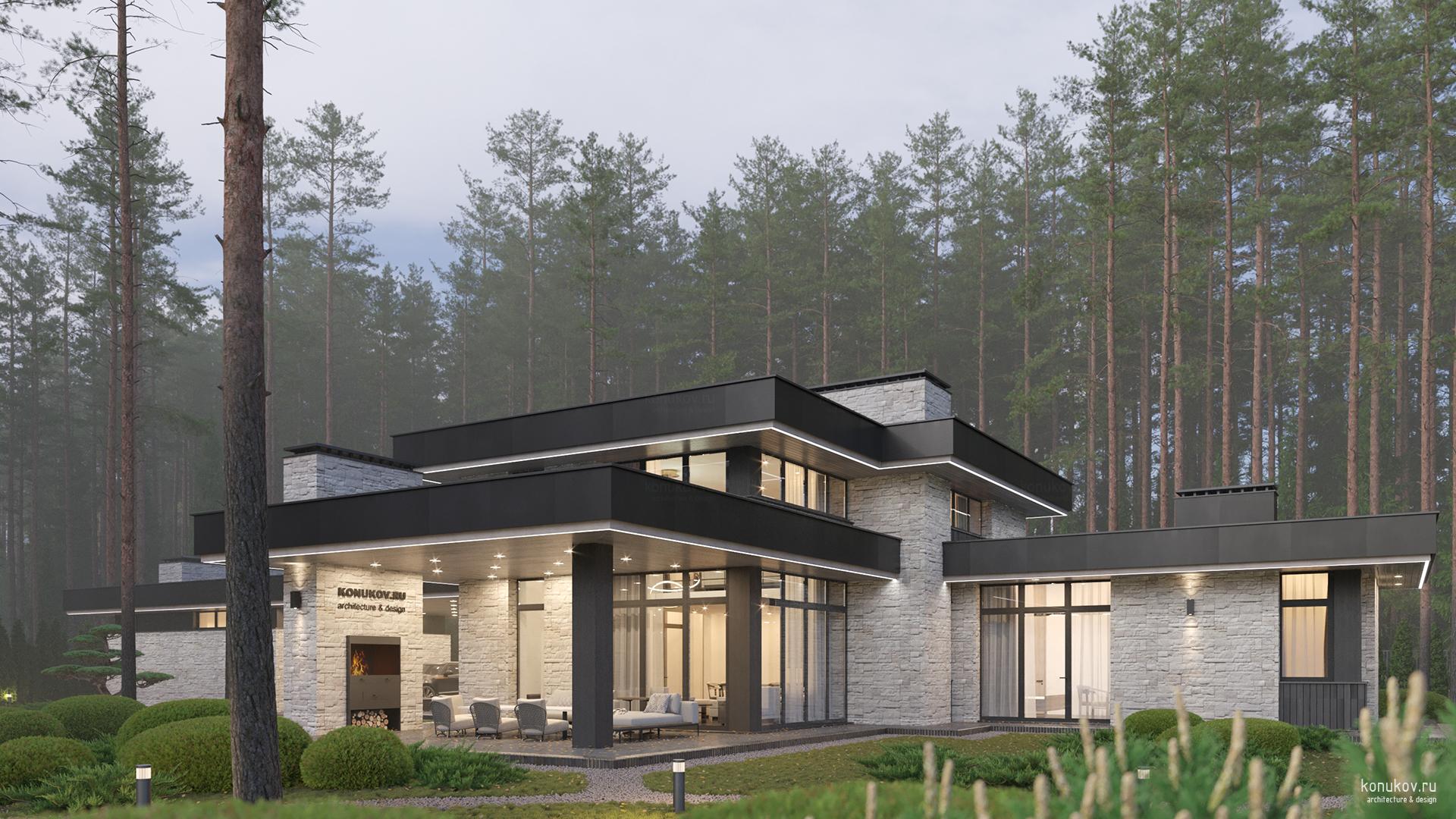 Небольшой дом с сауной и отдельностоящим гаражом