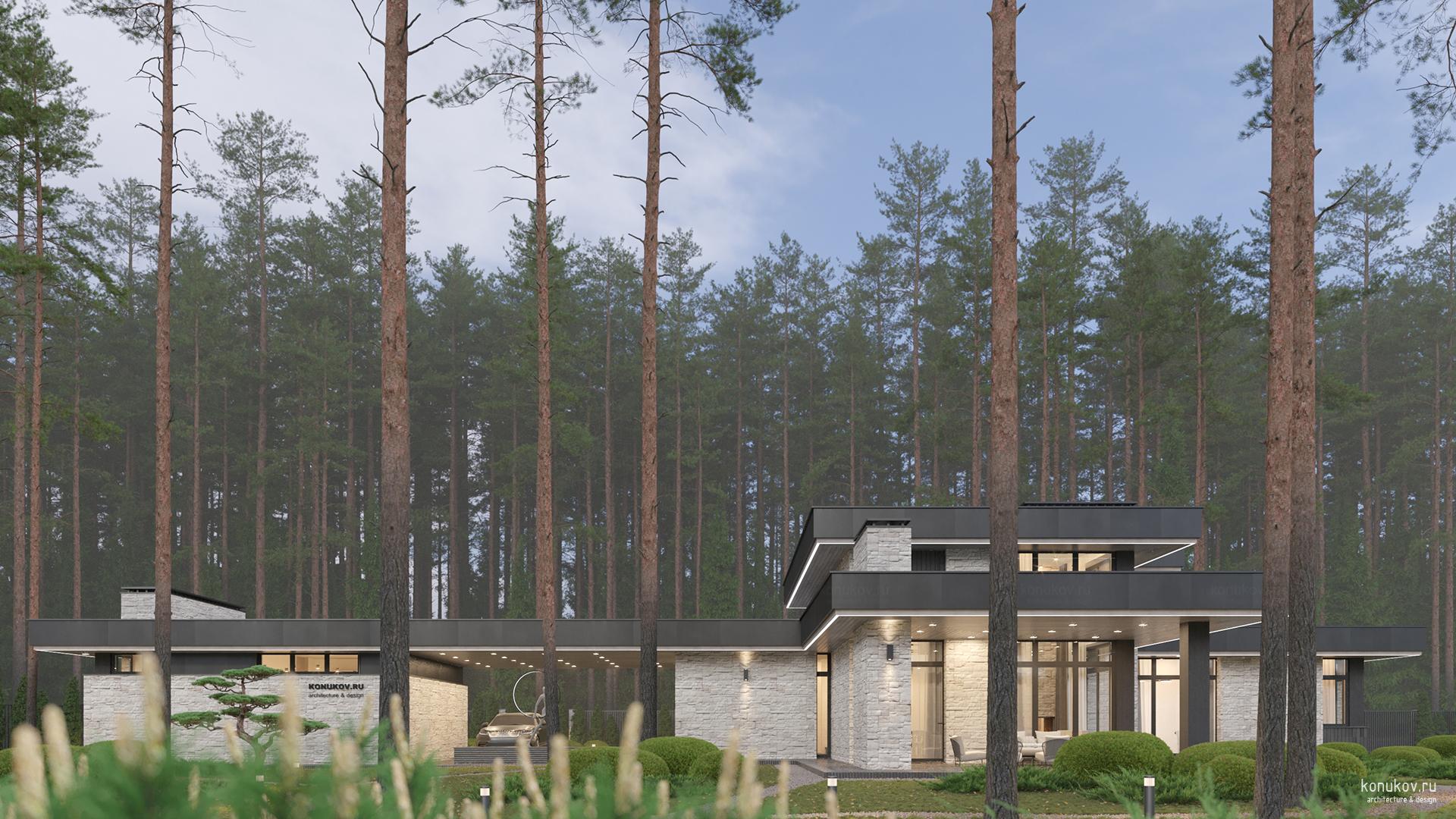 Небольшой дом с сауной и отдельностоящим гаражом