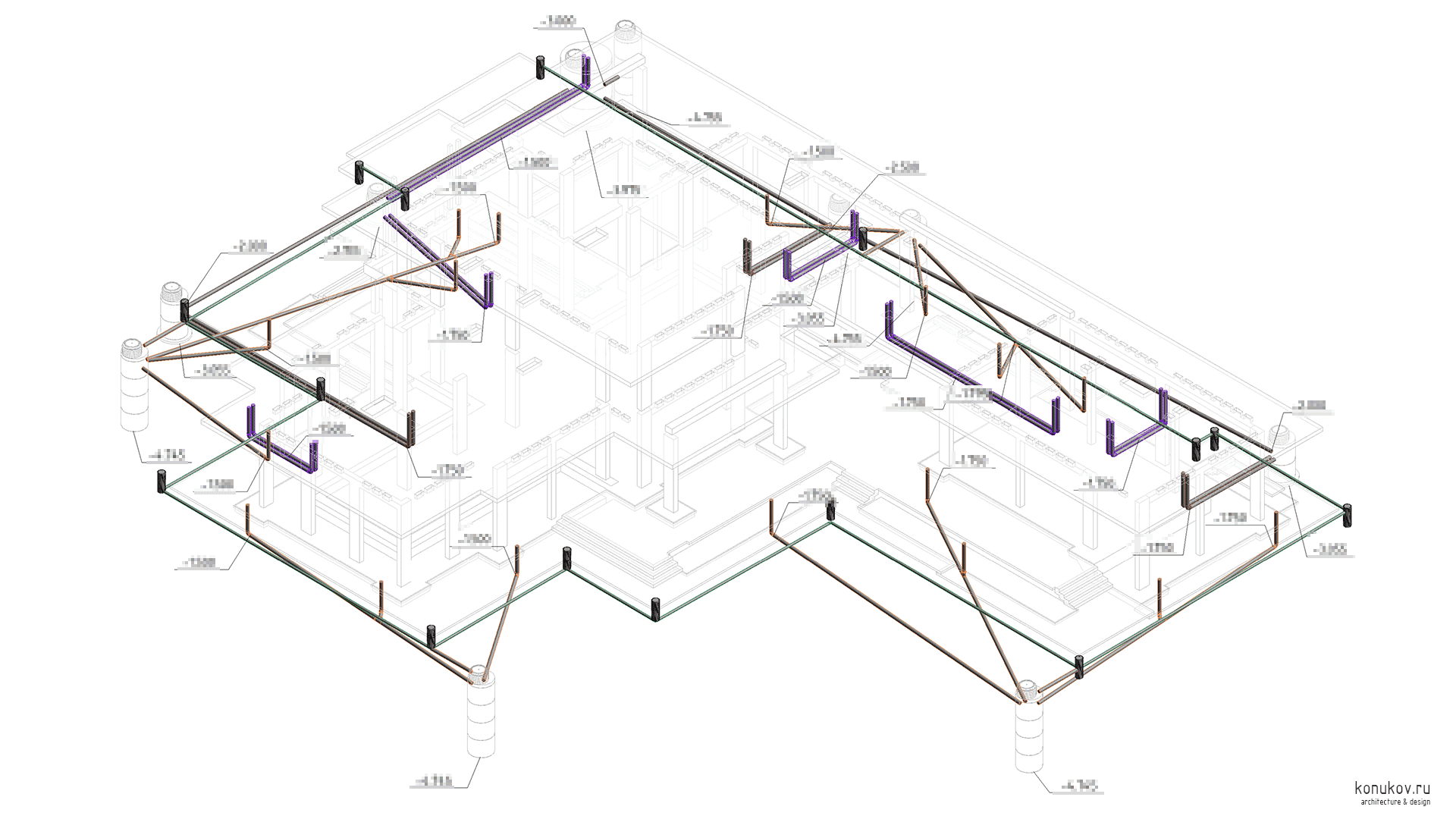 Изометрия сети нвк