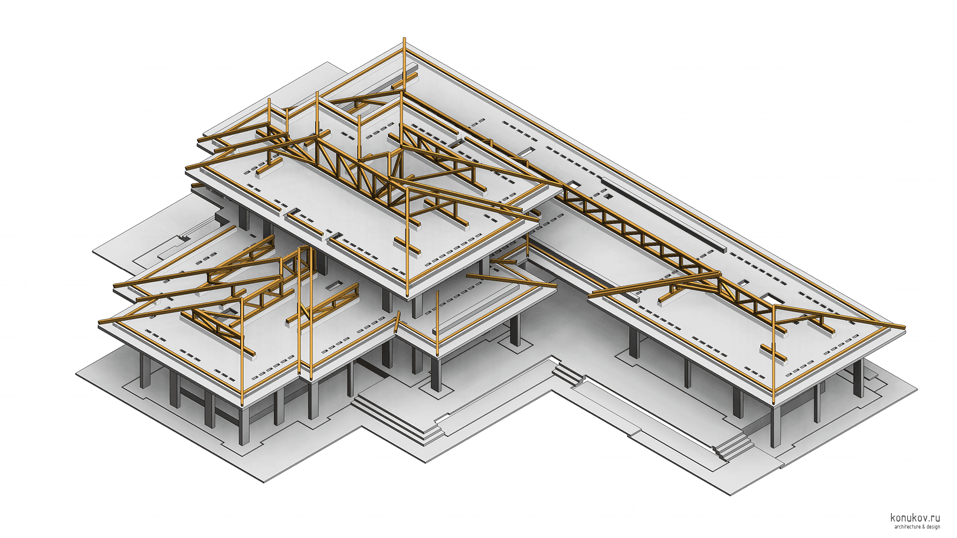 Изометрия подстропильная система