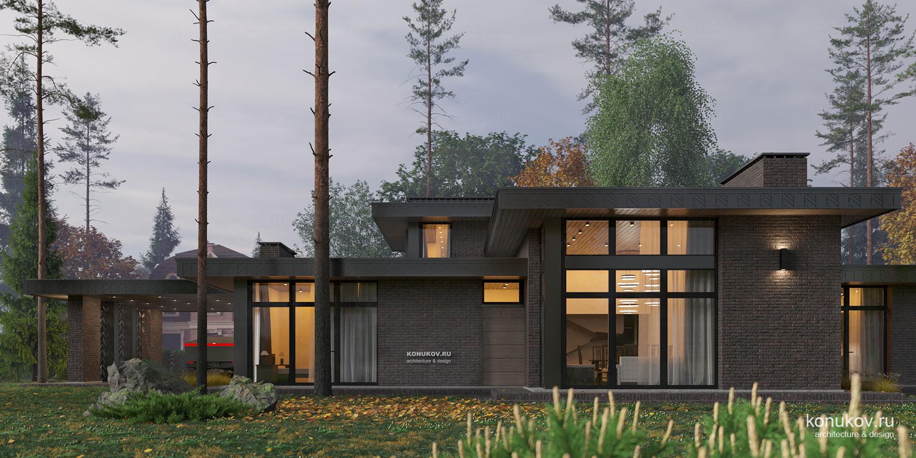 Проект дома с сохранением деревьев