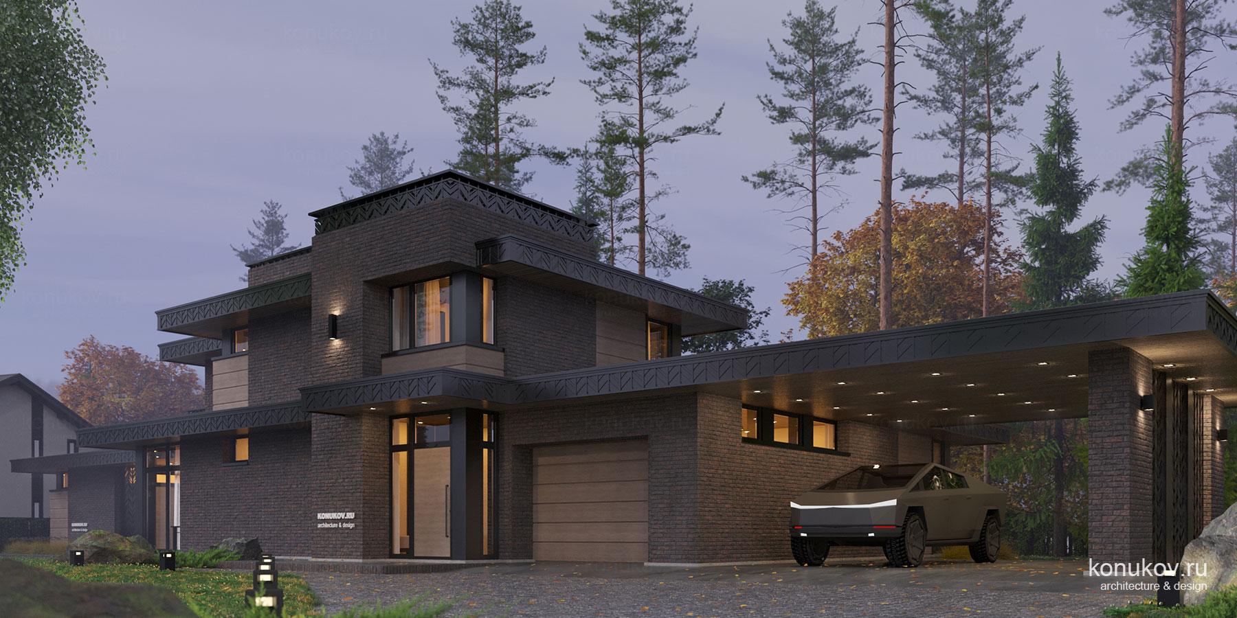 Проект дома с сохранением деревьев