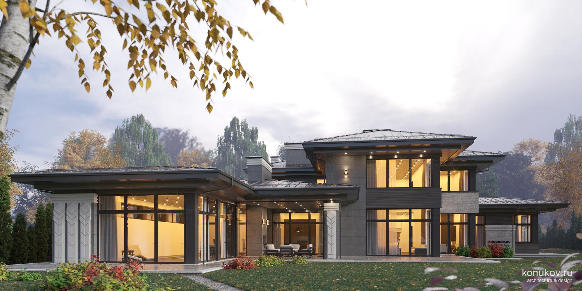 Дом с гаражом и бассейном