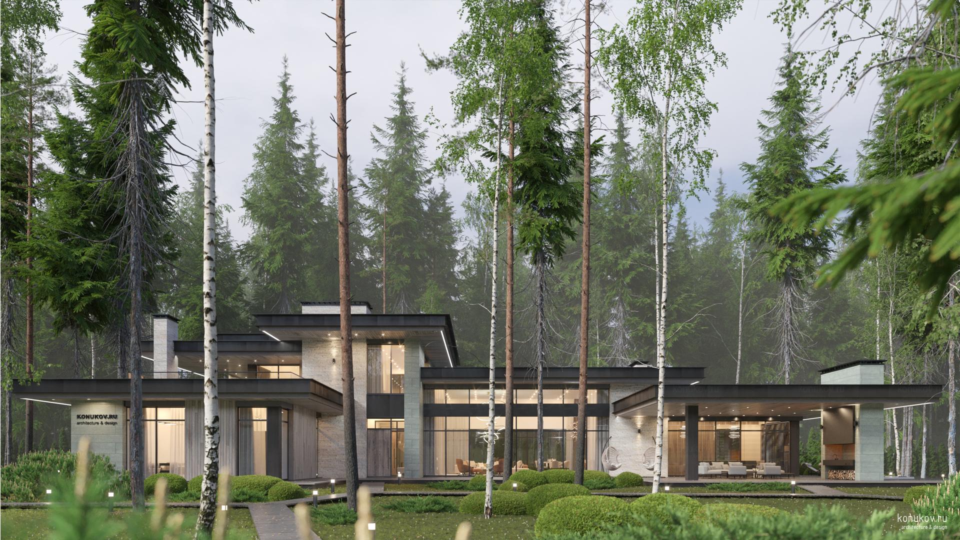 Дом со СПА и отдельно стоящим гаражом