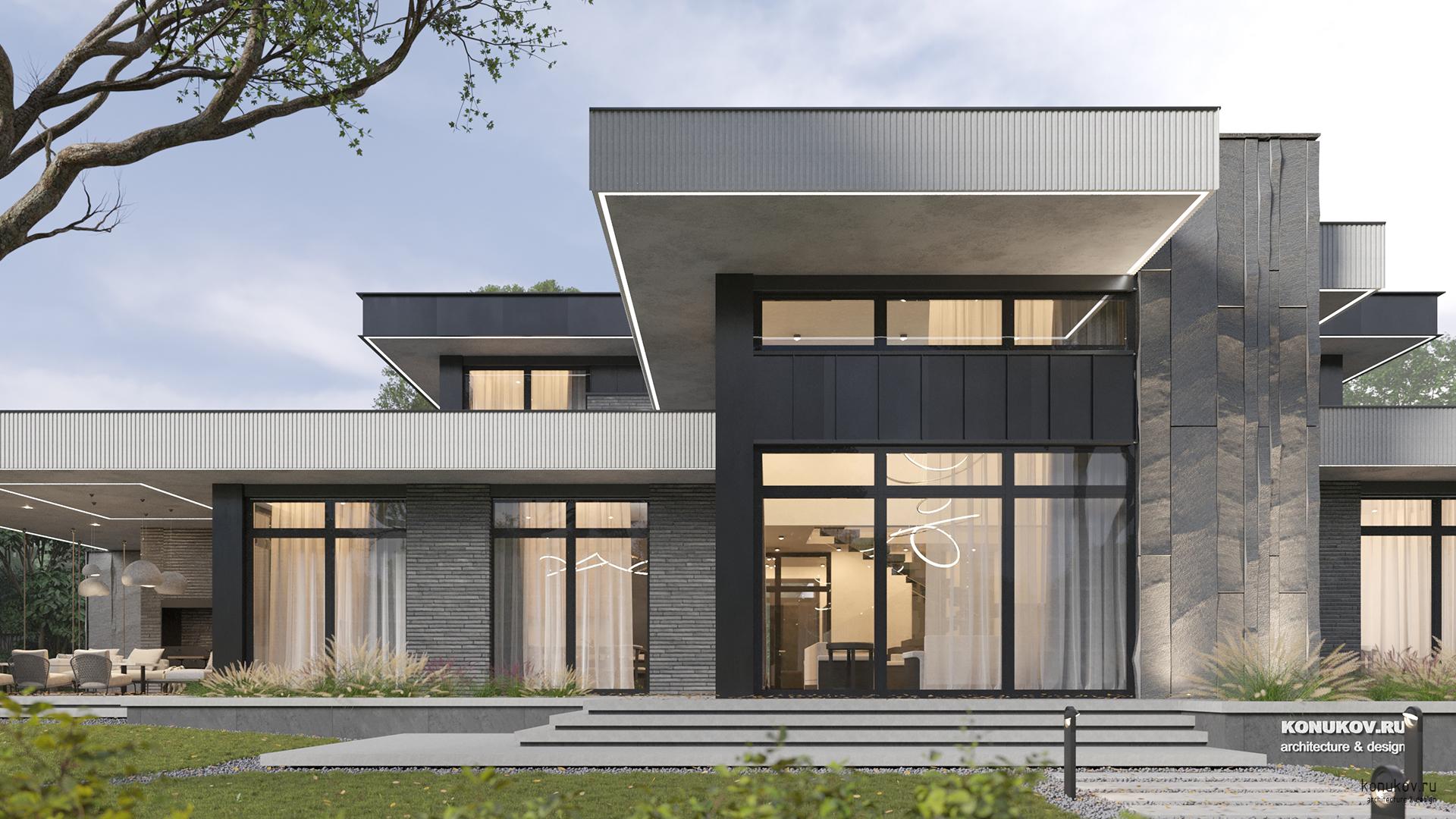 Дом с отдельным гаражом на большом участке