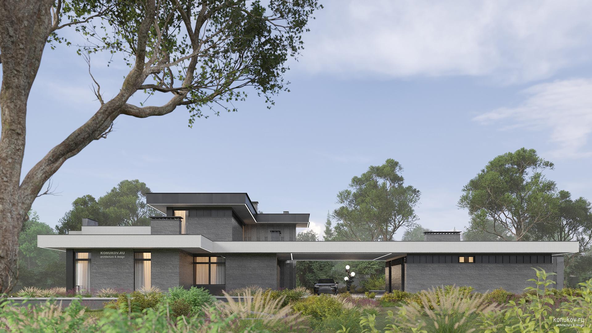 Дом с отдельным гаражом на большом участке