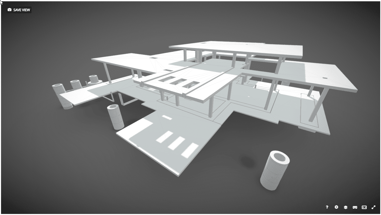 Простой одноэтажный дом без гаража на маленьком участке
