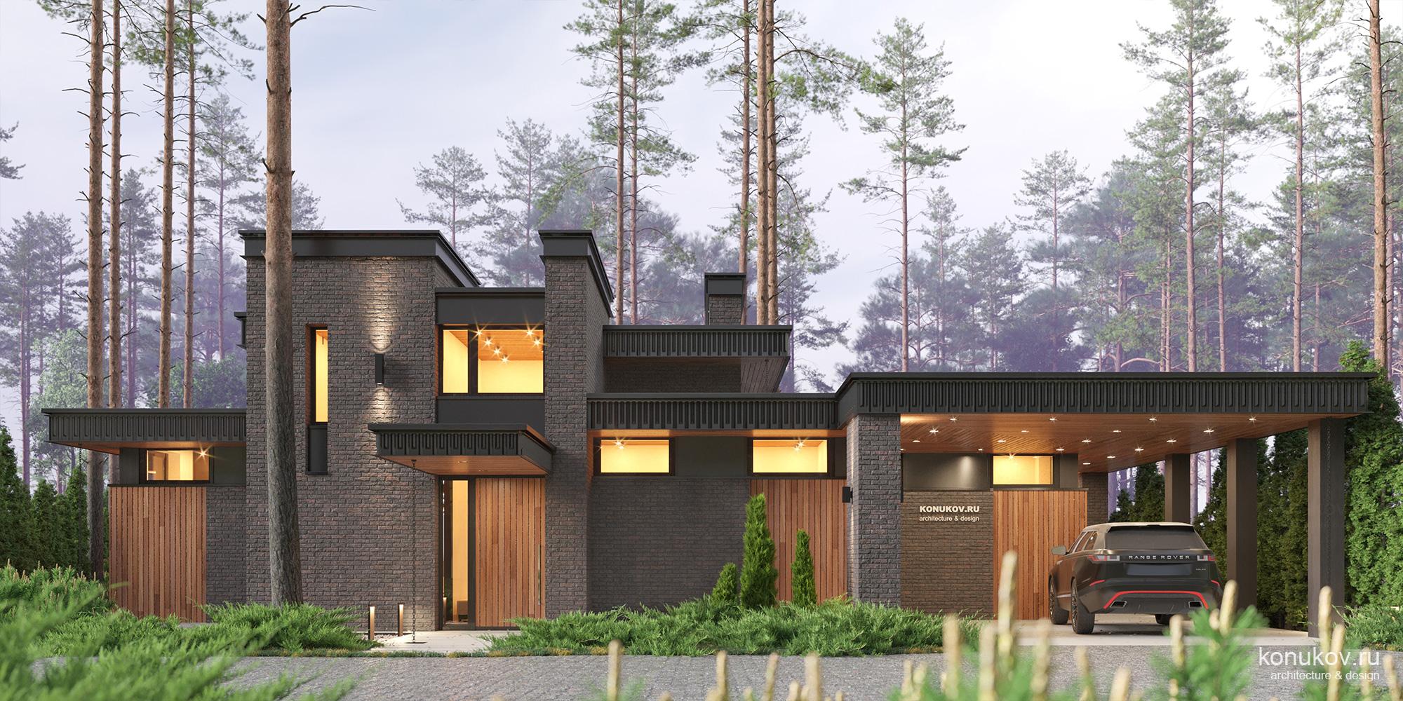 Дом с бассейном во внутреннем дворе