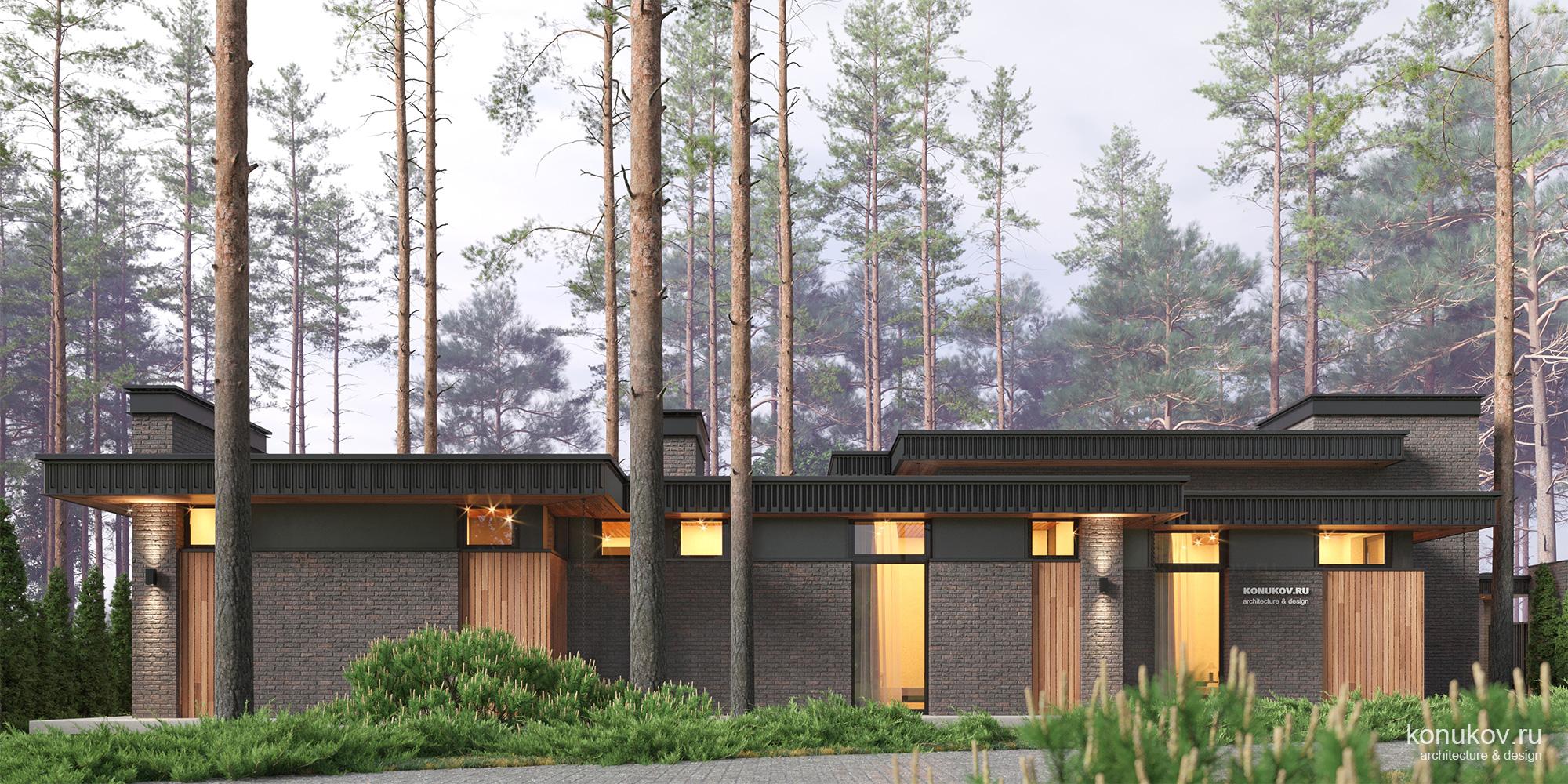 Дом с бассейном во внутреннем дворе