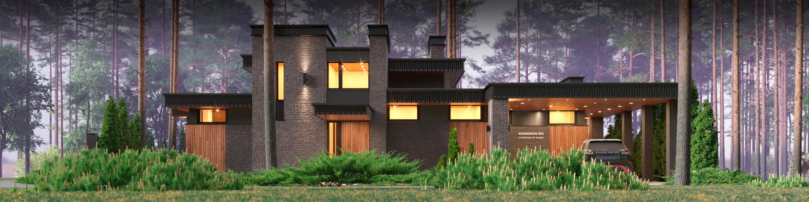 Дом с бассейном во внутреннем дворе