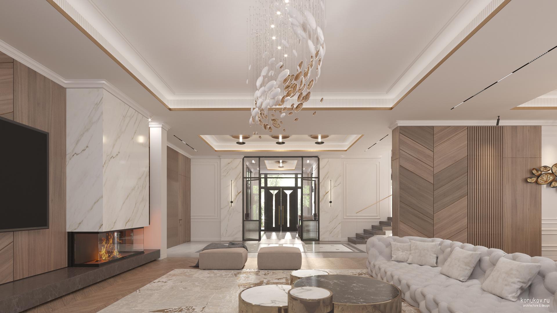 Гостиная. Вид на холл