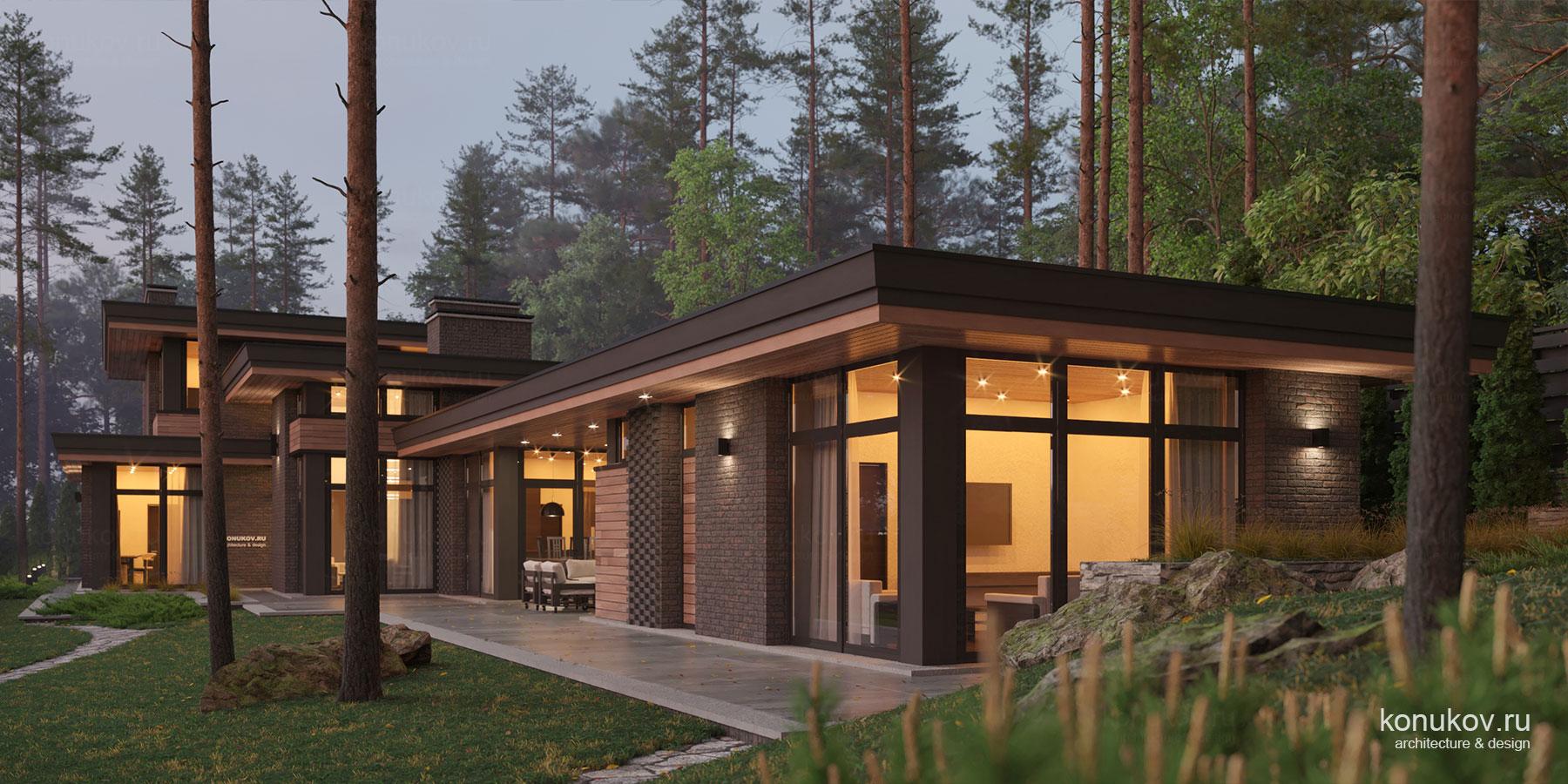 Дом на узком участке