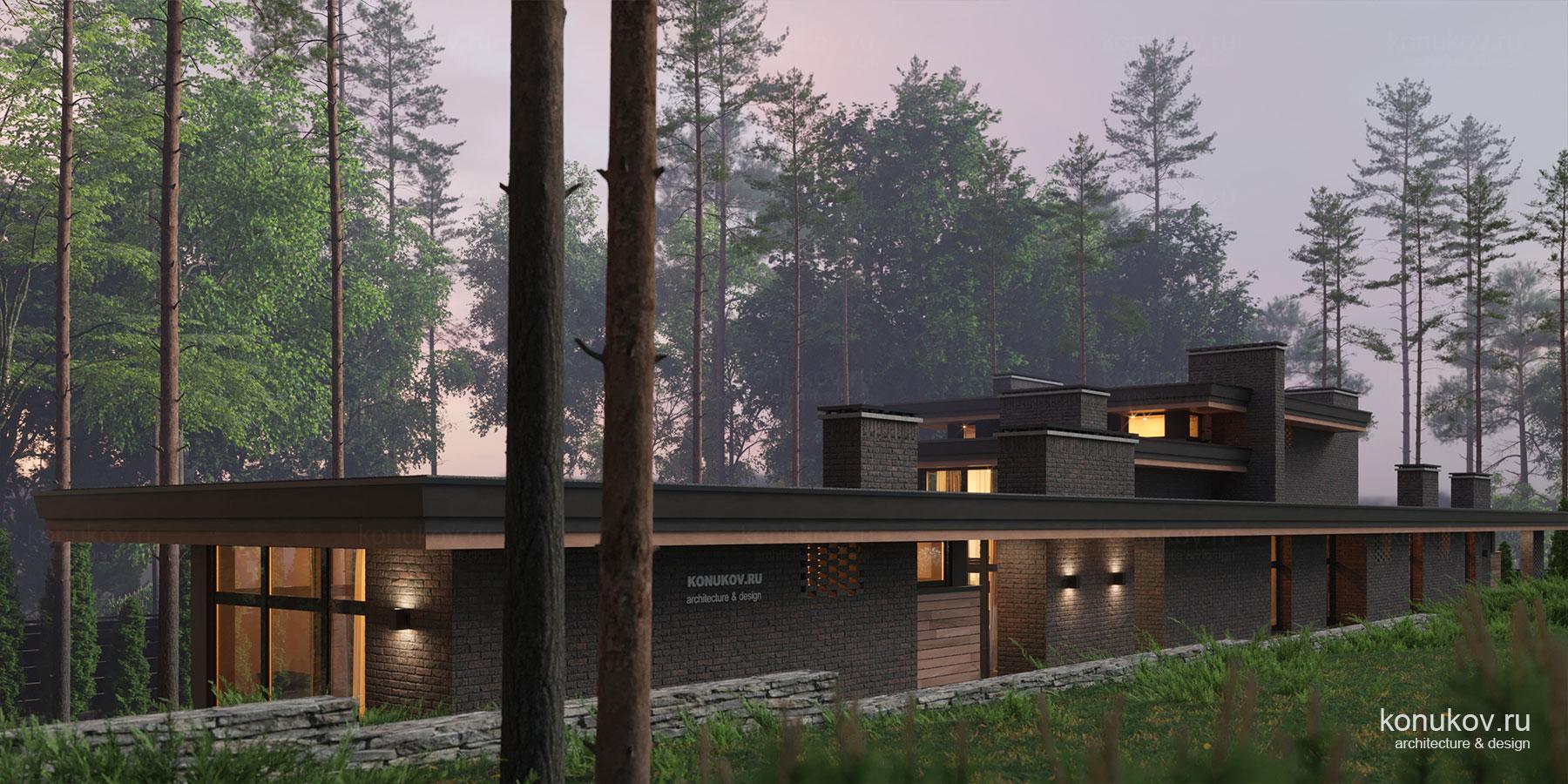 Дом на узком участке