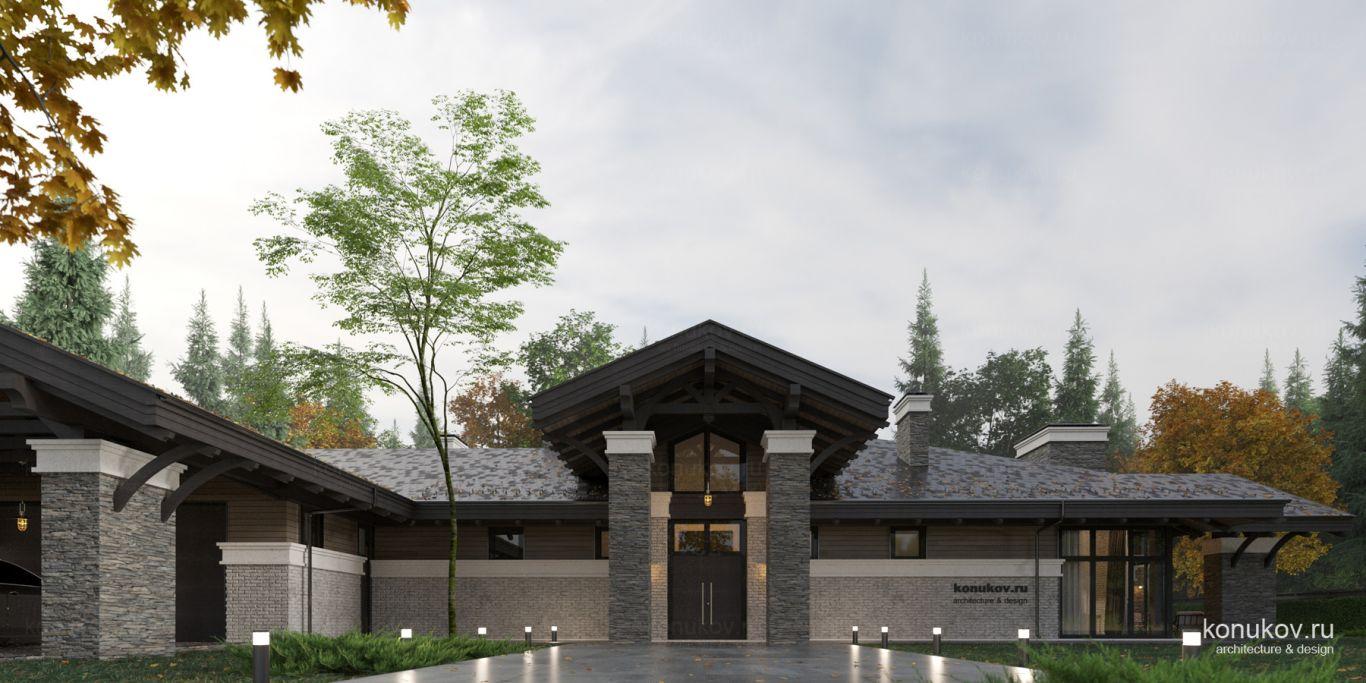 Дом для большой семьи на ровном участке