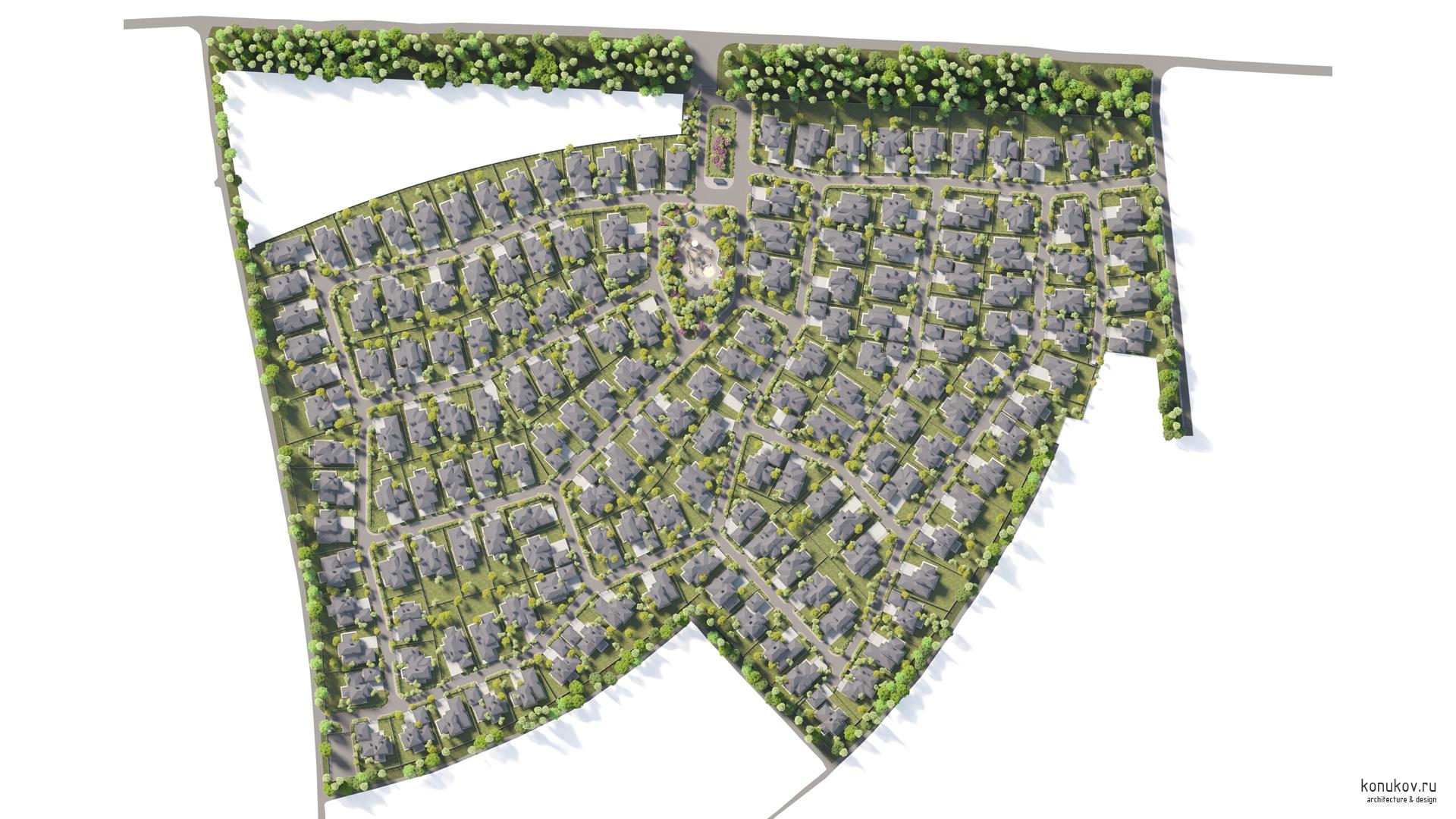 Ортогональный вид сверху.