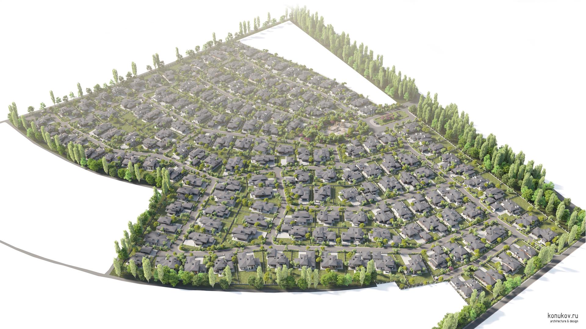 Генплан поселка "Стрижи" в Тюмени