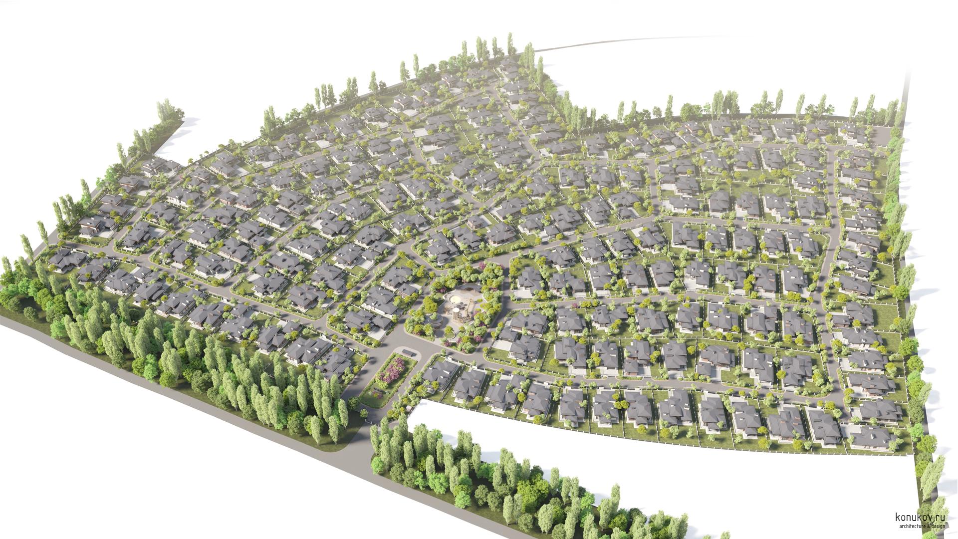 Генплан поселка "Стрижи" в Тюмени