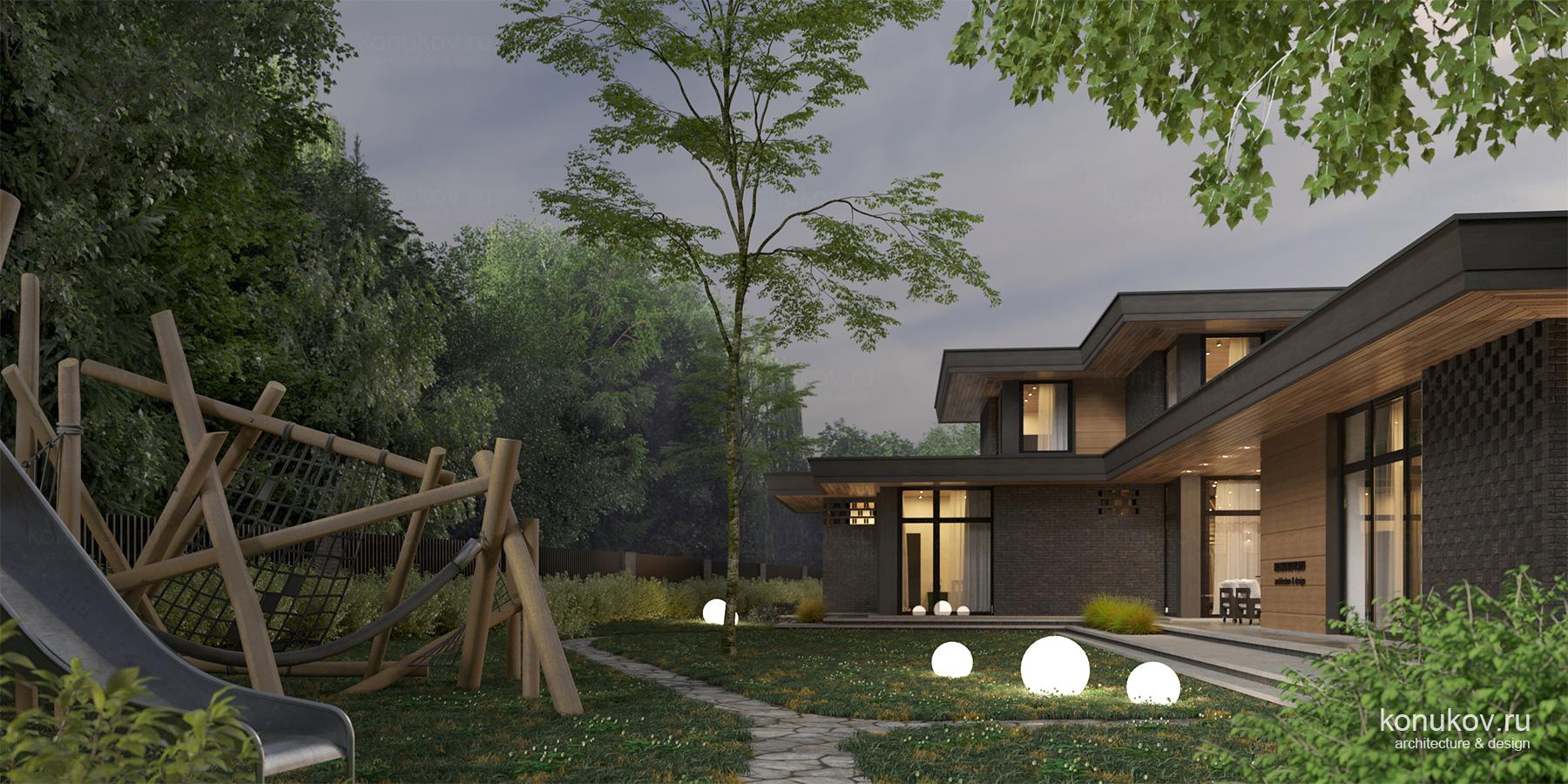 Дом Александра на берегу реки