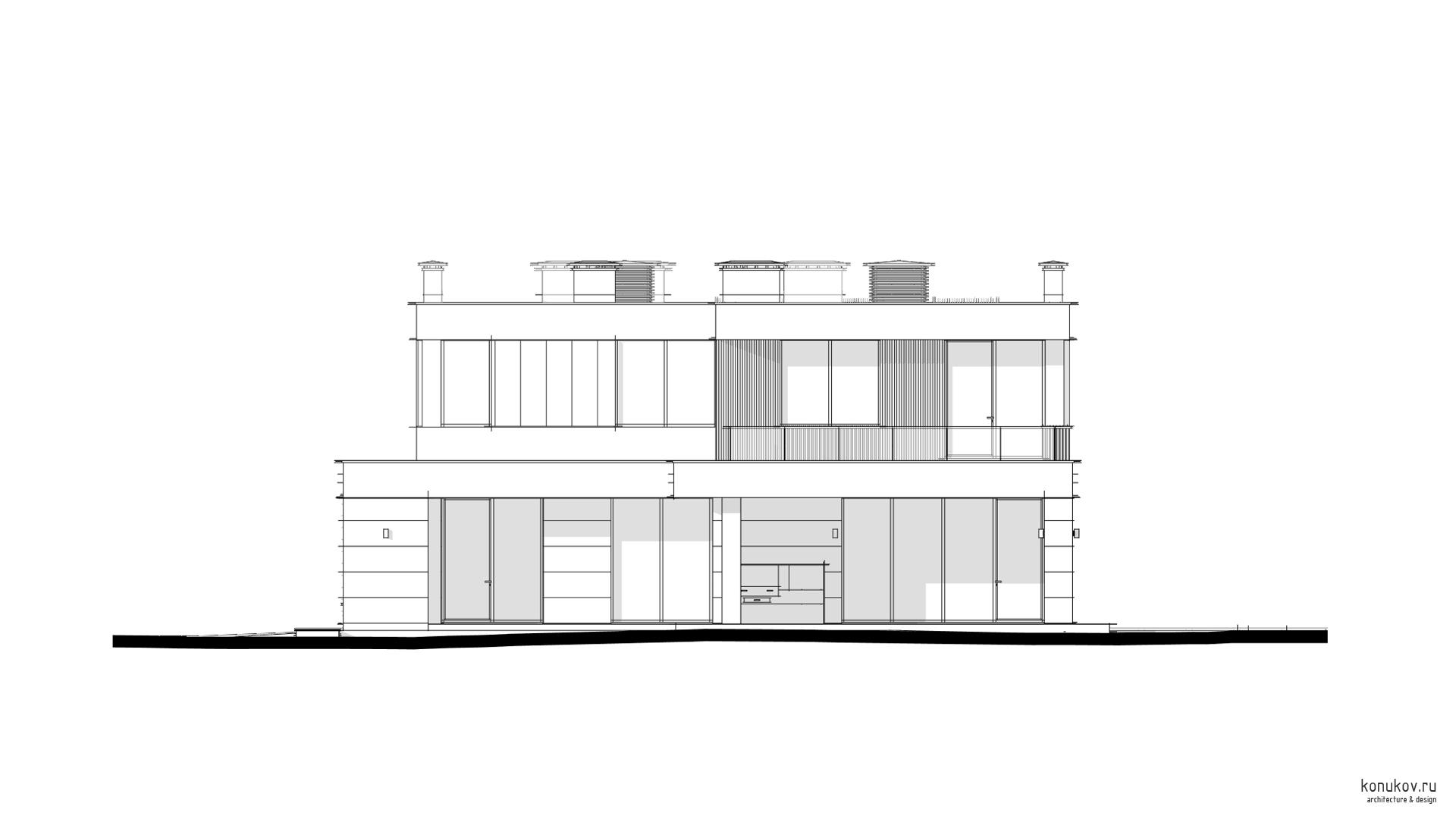 Фасад 1. Дом 2