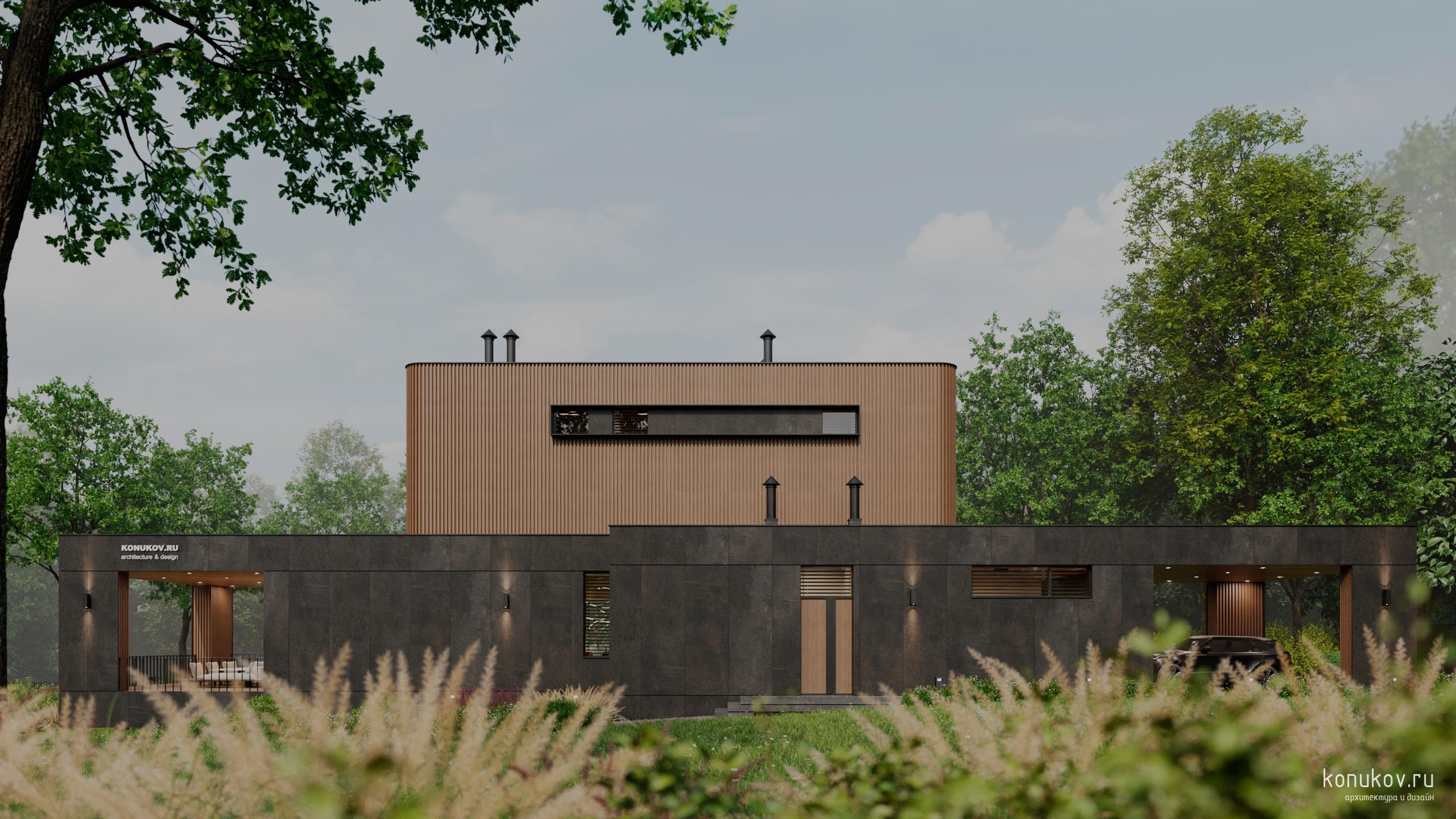 Моднейший современный дом на небольшом участке