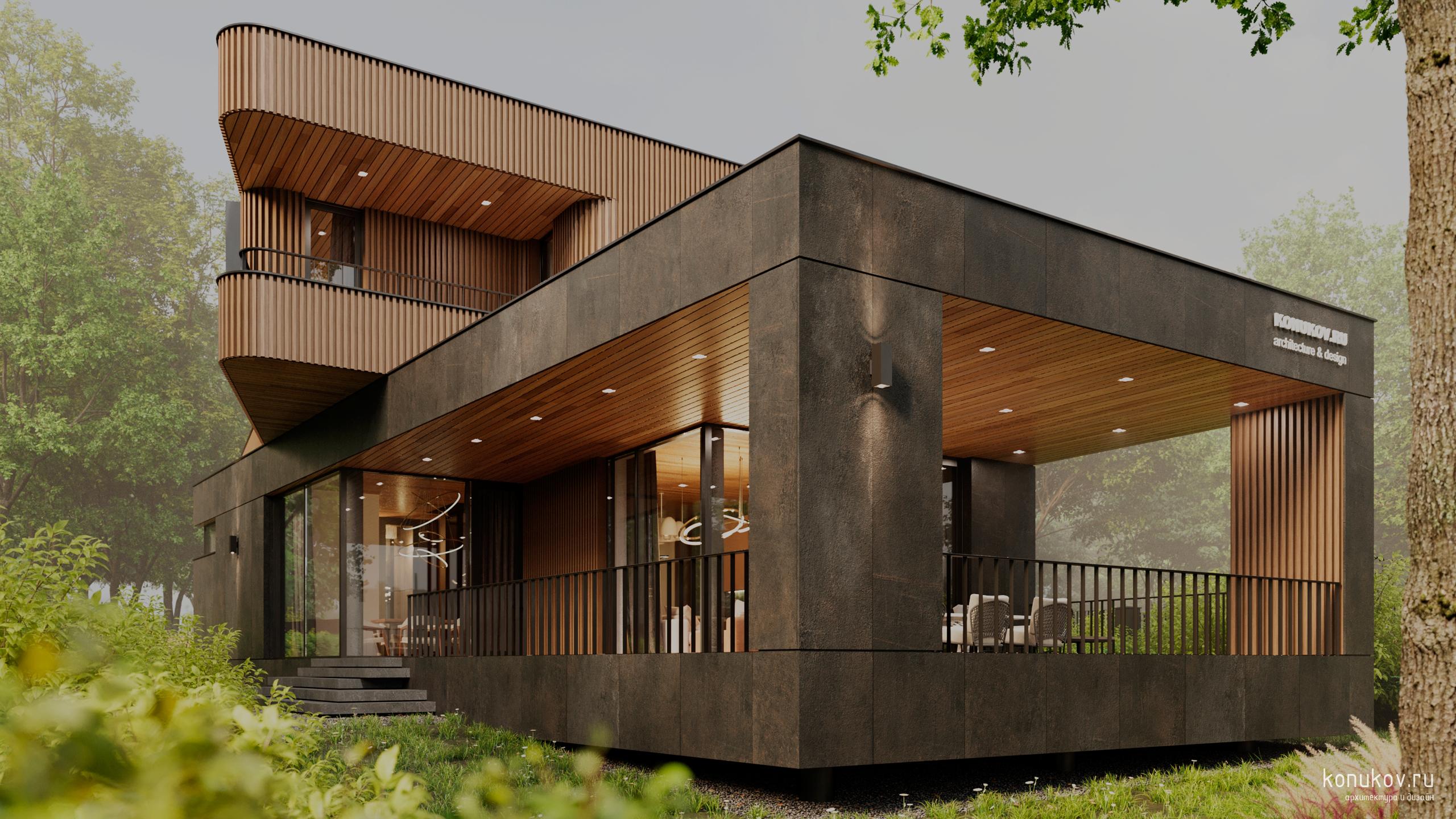 Моднейший современный дом на небольшом участке