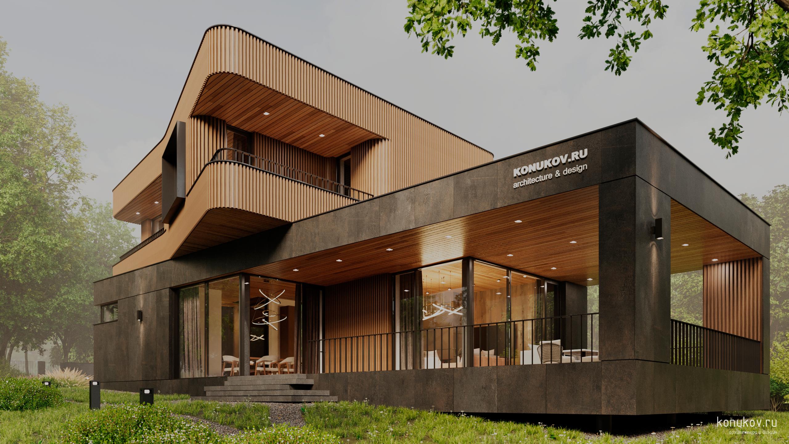 Моднейший современный дом на небольшом участке