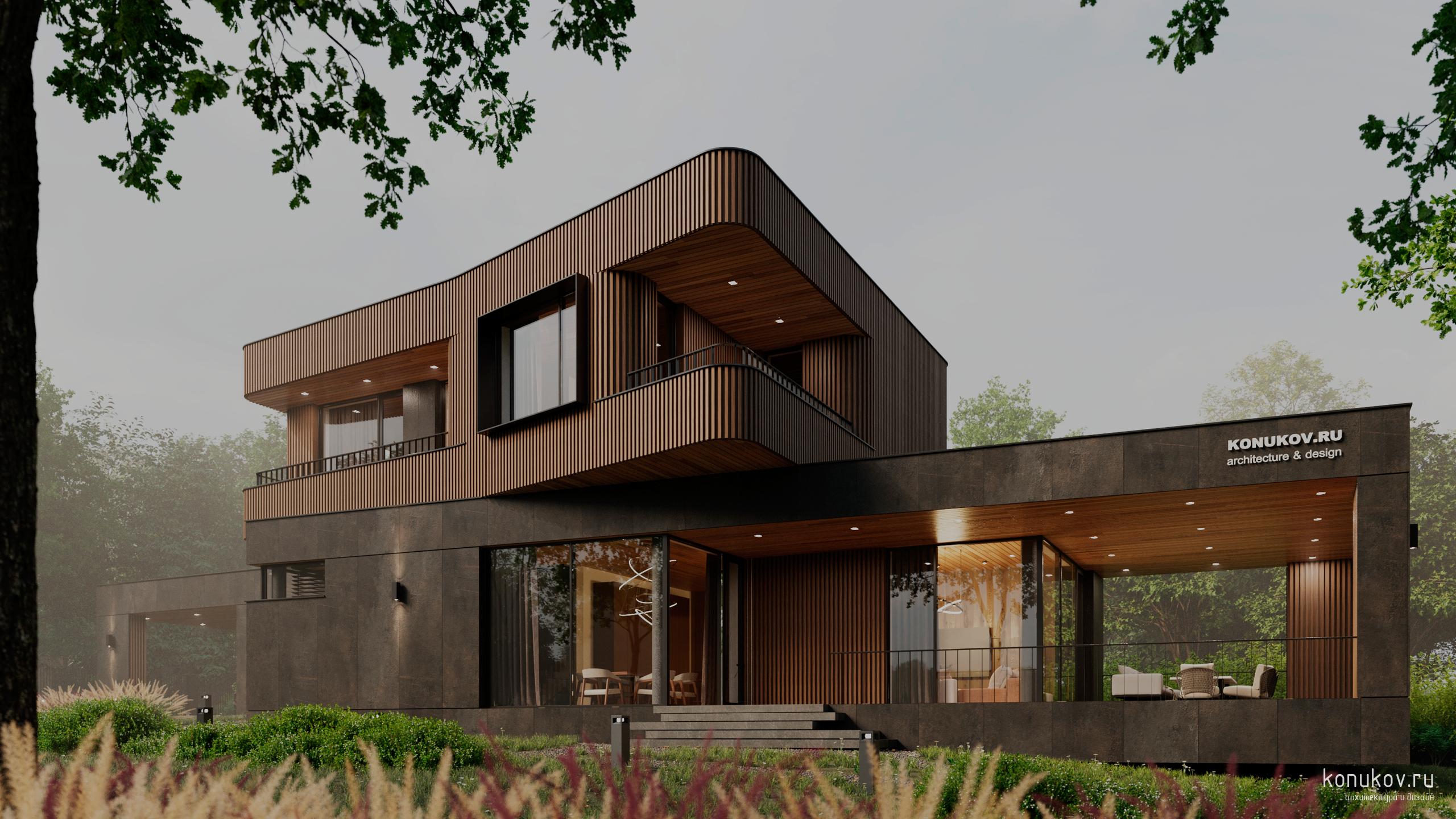 Моднейший современный дом на небольшом участке