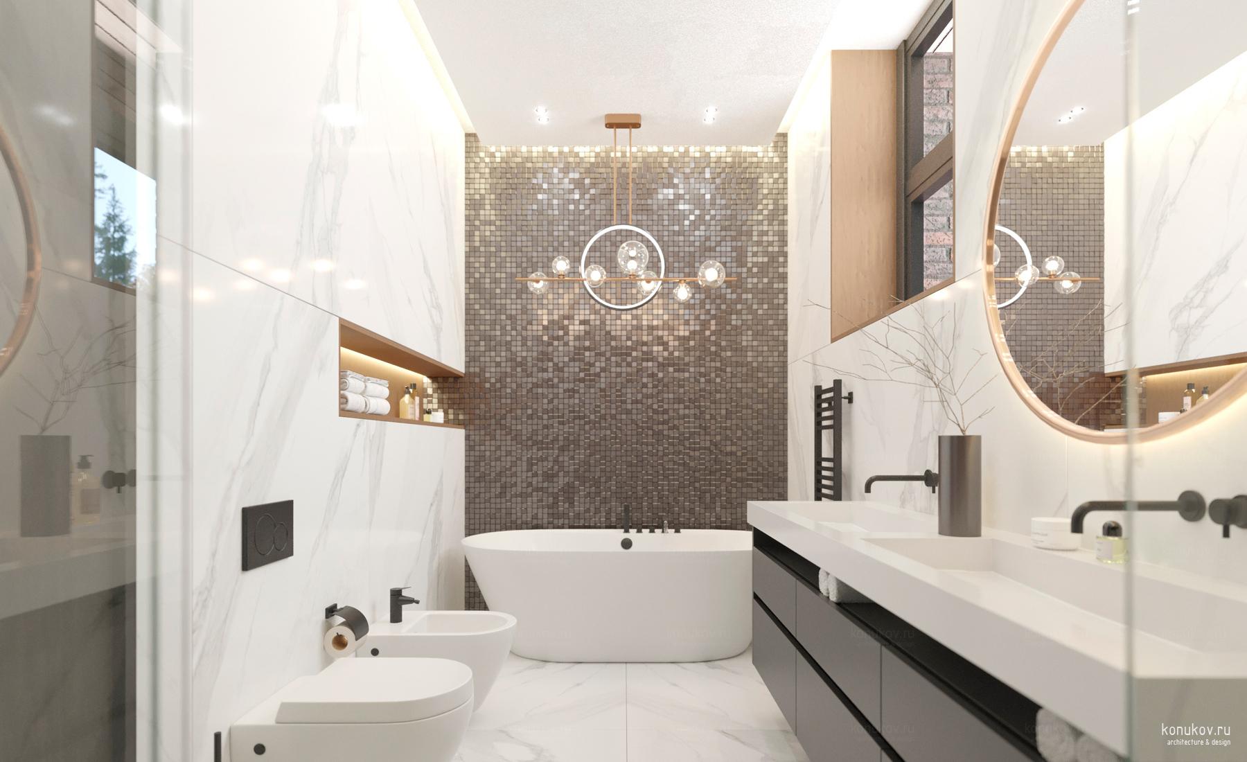 Совмещенный санузел вид 2