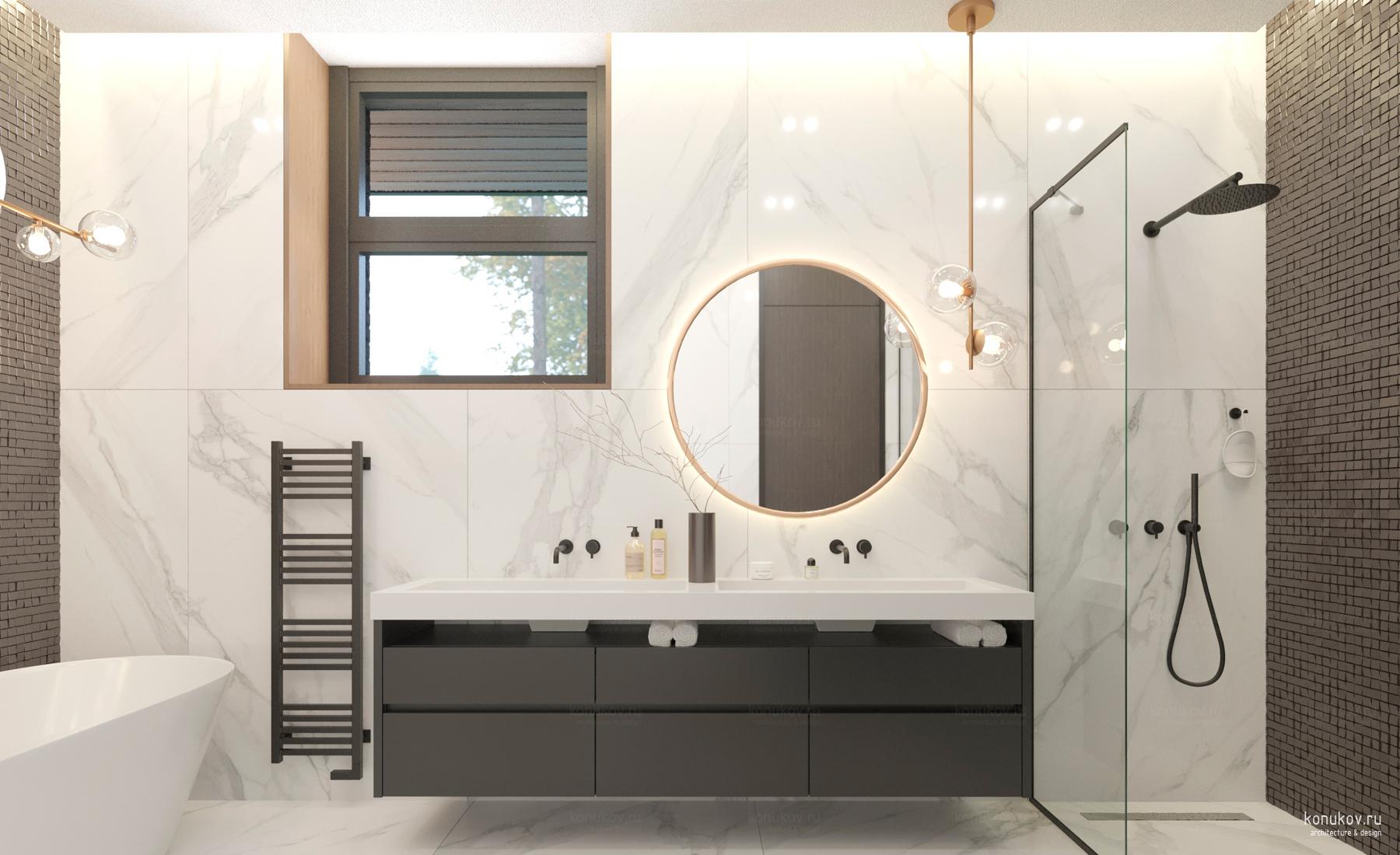 Совмещенный санузел вид 3